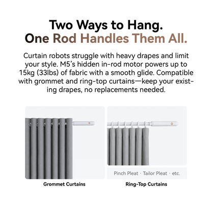 M5 All-in-One Smart Curtain Rod