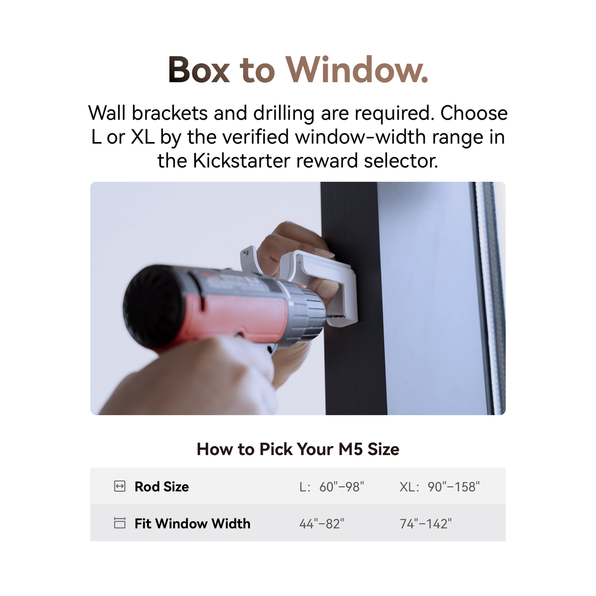 M5 All-in-One Smart Curtain Rod