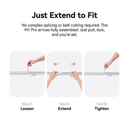 RezeFlow M1 No-Cut Motorized Smart Curtain Track, Apple Home Certified Matter Works with HomeKit Alexa Google Siri, Ceiling/Wall Mount
